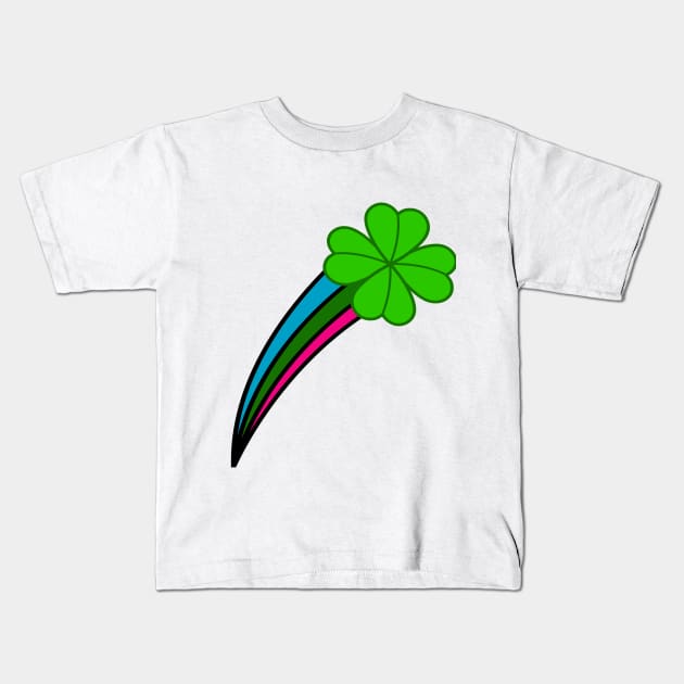 Shooting Clover Kids T-Shirt by JimmyG